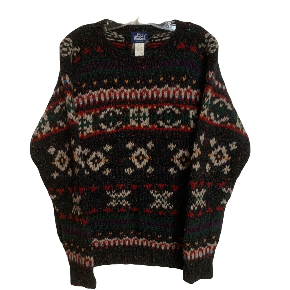 SOLD 1990’s Woolrich 100% Wool Chunky Knit   Grandpa Sweater